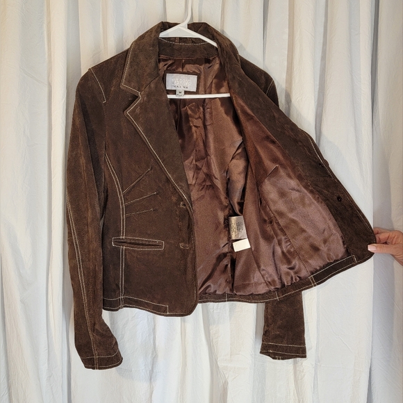 Wilsons Leather Brown Suede Jacket - Picture 4 of 17